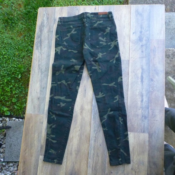 Zara Trafaluc Denimwear camouflage Sz. 10 jeans denim green - Picture 5 of 6